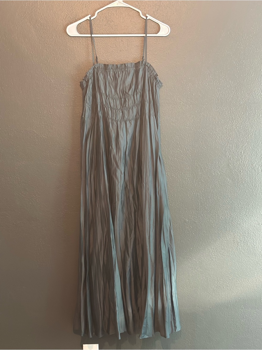 NWOT Listicle Teal Blue Maxi Dress with Spaghetti Straps